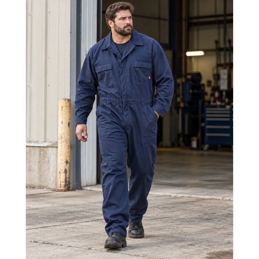Excel Manufacturing US Navy IFRV Flame Resistant Utility Coveralls Navy 54L
